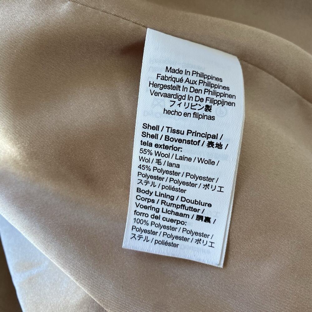 J.Crew Frances Lady Jacket in Ivory Tweed with Black Trim Gold Buttons SZ 22 - Picture 11 of 14